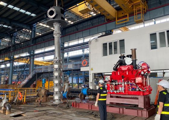 Pompe turbine verticale entraînée par moteur diesel