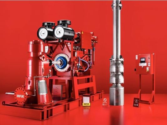Pompes à incendie à turbine verticale à moteur centrifuge pour applications de lutte contre les incendies