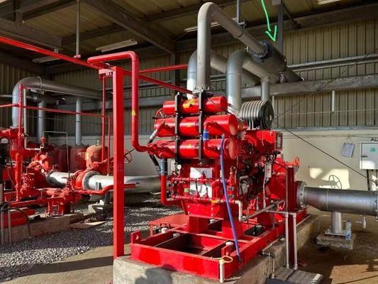 Série de pompes à moteur diesel à 3000 GPM Série de pompes à incendie à cas séparé UL classée et FM approuvée