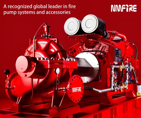 Pompes à incendie centrifuges horizontales pour moteur diesel pour situations d'urgence fournisseur de pompes à incendie 5000 GPM