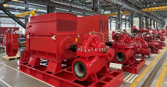 Système de commande automatique UL/FM PUMPE FIRE Réservoir de carburant Performance à long terme Pompes à incendie à boîtier divisé 6000 GPM