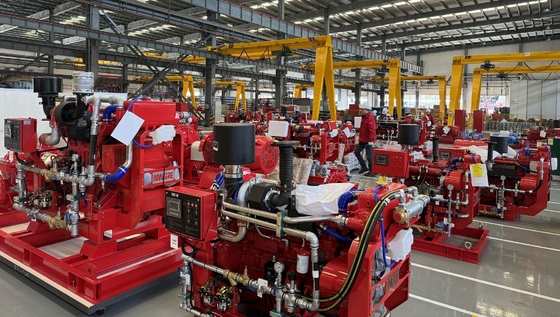 Pompe à incendie à corps fendu de 6500 GPM entraînée par un moteur diesel pour la sécurité incendie industrielle