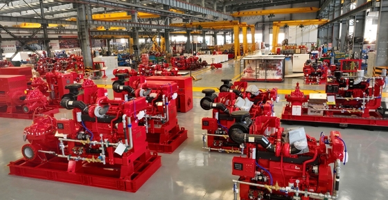 UL Fuel Tank Split Case Fire Pump avec une pression nominale élevée allant jusqu'à 109-179psi et un débit nominal élevé de 7500 GPM SCF400-350-640