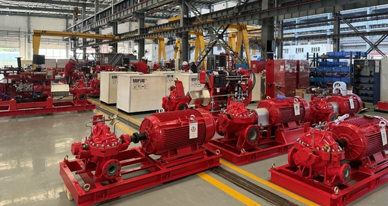 Pompe à incendie à corps fendu alimentée par moteur électrique pour une suppression efficace des incendies SCF250-200-600 3500 GPM
