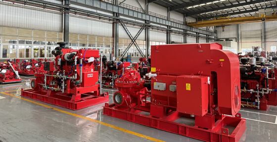 SCF200-150-640 pompe à incendie à moteur diesel à casse divisée. 3000 GPM, certifié UL/FM.