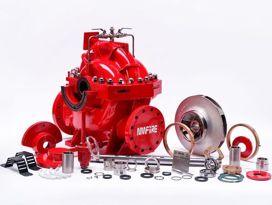 Pompe à incendie à volutes horizontales SCF100-80-200 UL/FM 300-500 GPM, 300 GPM à 132 PSI Conçue pour les systèmes de protection incendie NFPA 20