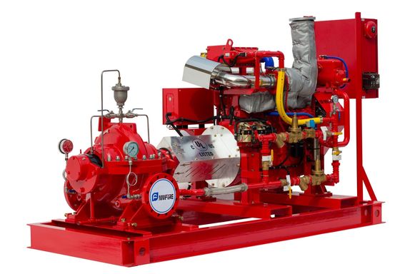 5000GPM 174PSI moteur diesel UL FM pompe à incendie à cas séparé avec régulateur Tornatech pompe à incendie alimentée par moteur diesel