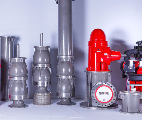 Pompes à incendie à turbine verticale à propulsion diesel 3000GPM 139PSI Petrochimie chimique