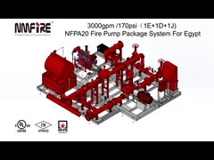 Système de paquet de pompe de lutte contre l'incendie de NMFIRE 3000gpm@170psi NFPA 20