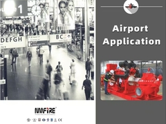 Pompes à incendie NMFIRE 6000 gpm UL/FM à moteur diesel pour les aéroports